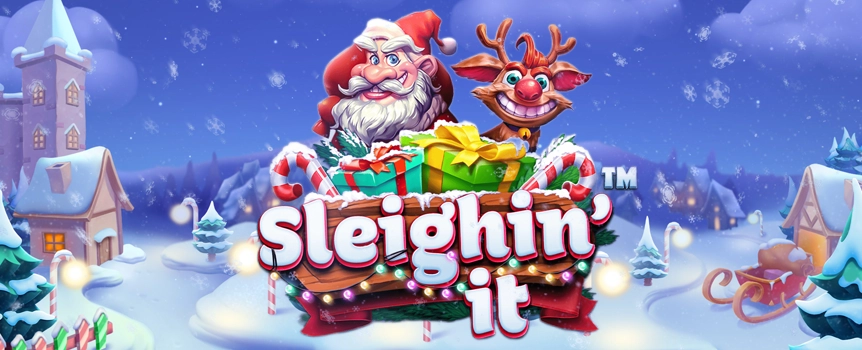 Celebrate the season at Slots.lv with Sleighin' It. Spin the reels for a chance at winter winnings, progressive jackpots, and a sack full of exciting features.