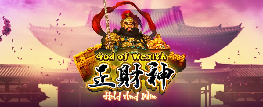 The God of Wealth: Hold & Win online slot is available here at Slots.lv, and this action-packed game offers a staggering maximum win of 2,000x your bet!