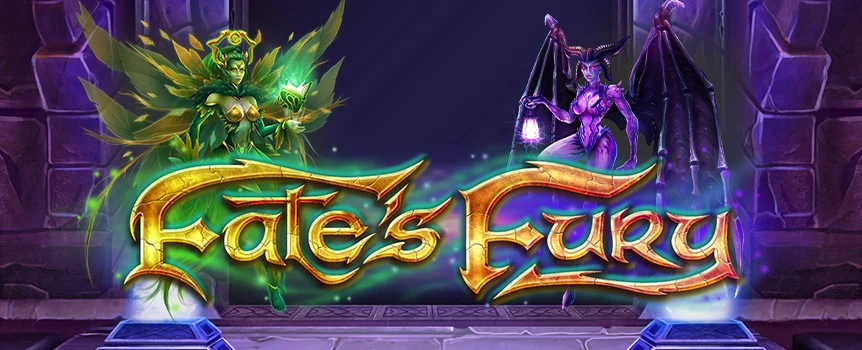 Take part in a fantasy battle in Fate’s Fury, a 5x5 slot with unique features like Health Meters, Magic Points, and Magic Catchers.
