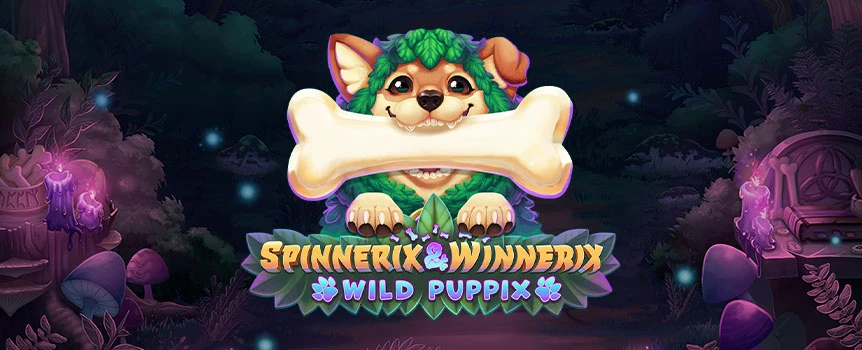 Explore the magical world of Spinnerix & Winnerix: Wild Puppix, the slot with a unique Bone Collector feature, progressive Points System, and dynamic Free Spins.