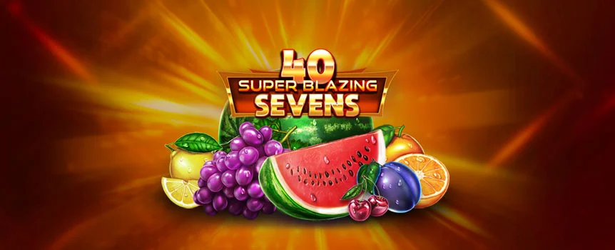 Things are heating up on the slot 40 Super Blazing Sevens, a virtual game with Scatter Symbols, Wilds, and a remarkable 40 paylines