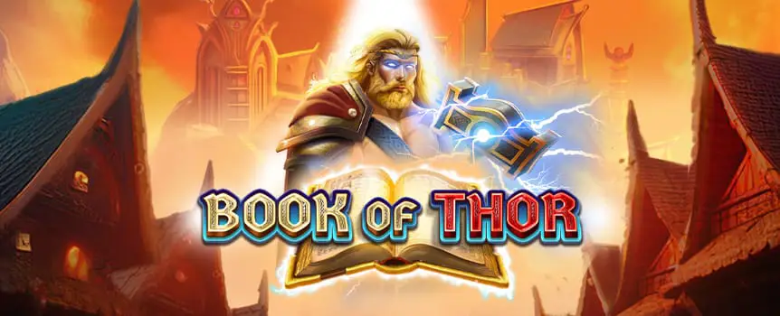 The God of Thunder is giving you a tour of Asgard in Book of Thor. Play at Slots.lv and raid your way to 25 Free Spins and a 2,500x max win!