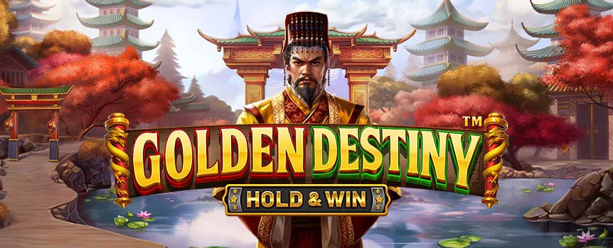 Explore Golden Destiny, featuring Mirror Reels, stacked Mystery symbols, and the thrilling Hold & Win feature for epic wins.