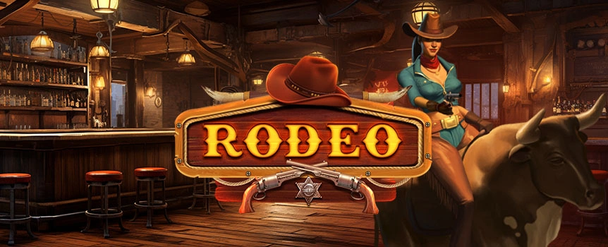 Hop on your horse and ride out to the wild west as you look for some big payouts with friends when you play the RodeoX online game at Slots.lv.