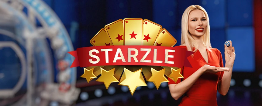 Play Starzle on Slots.lv! Collect Multipliers, avoid Bust cards, and win up to 250,000x in this exciting lottery-style game