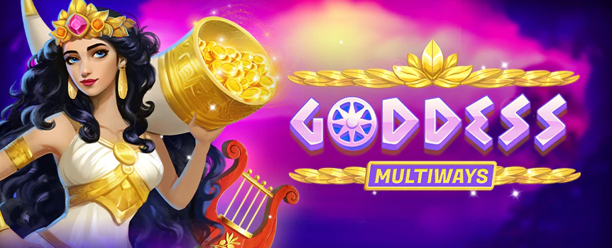 The goddess is sitting in her palace waiting for you in Goddess of Wealth MULTIWAYS. Play this game at Slots.lv and Hold and Win your way to the 4,000x Jackpot!