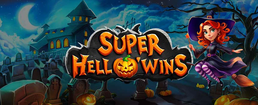 See if you can land more treats than tricks when you play the Super Hell O’Wins online slot game at Slots.lv.