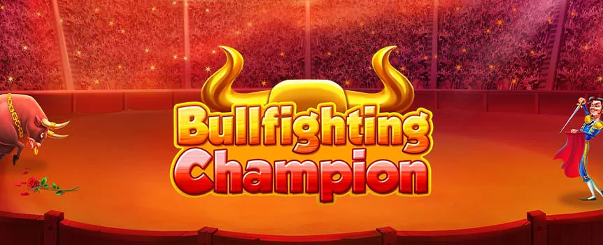 Dance around the fierce bull in Bullfighting Champion. Play the role of a matador at Slots.lv and potentially win up to 2,740x! 